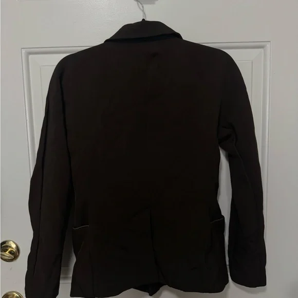 CO Faille Blazer Brown Size Small classic Neutral Designer $995 - Picture 7 of 10
